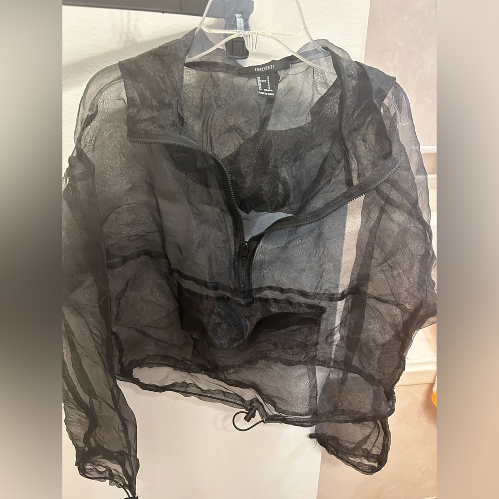 Forever 21 Sheer Black Jacket